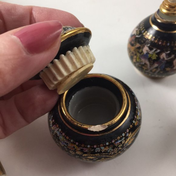 3 Perfume Bottles Petite Trio Made in Greece Venus Series Pallini Atiki - Picture 8 of 13